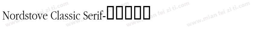 Nordstove Classic Serif字体转换